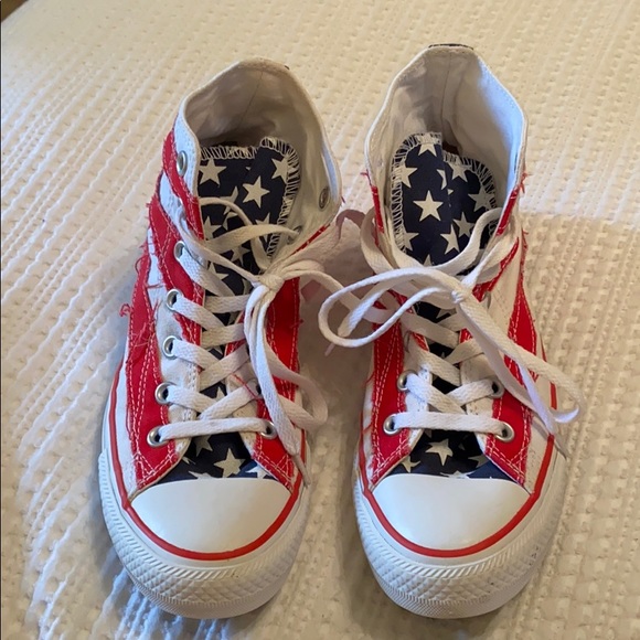 Converse Shoes American Flag Converse Poshmark